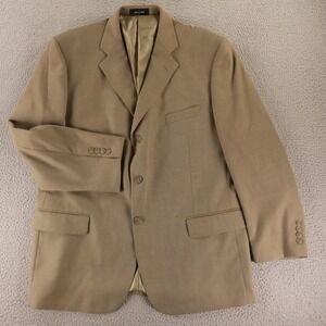 George Jacket 44R L Beige Polyester Blazer Sport Coat